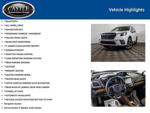 Crystal White Pearl 2023 Subaru Forester Touring