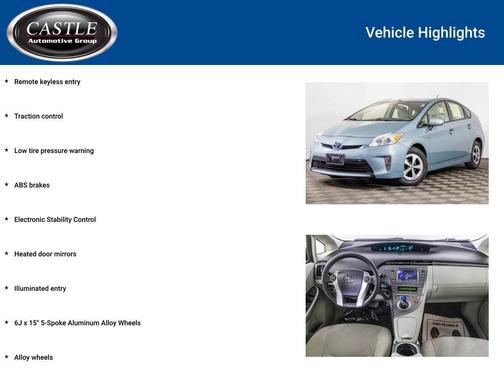 2013 Toyota Prius Three
