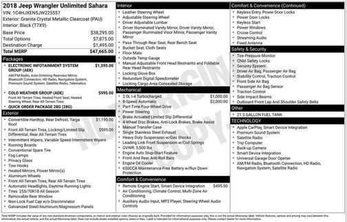 2018 Jeep Wrangler Unlimited Sahara