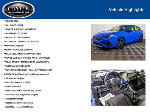 Oasis Blue Pearl 2025 Subaru Impreza Sport
