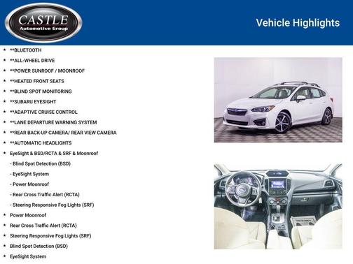 2019 Subaru Impreza 2.0i Premium