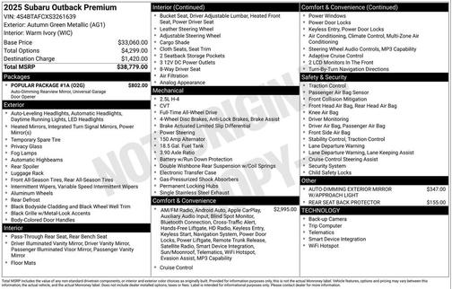 2025 Subaru Outback Premium