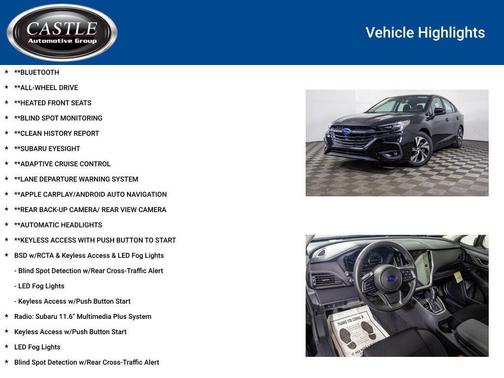 Crystal Black Silica 2025 Subaru Legacy Premium