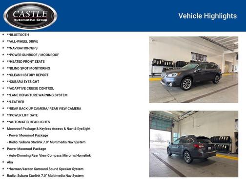 2016 Subaru Outback 2.5i Limited