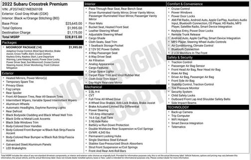 2022 Subaru Crosstrek Premium