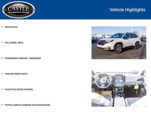 Crystal White Pearl 2026 Subaru Forester Sport