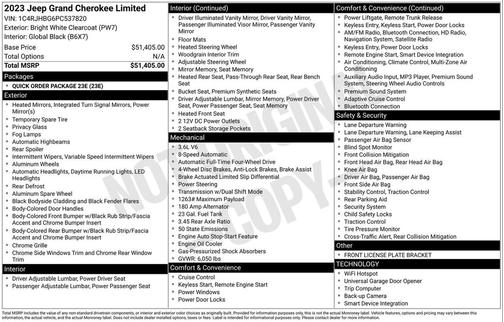 2023 Jeep Grand Cherokee Limited