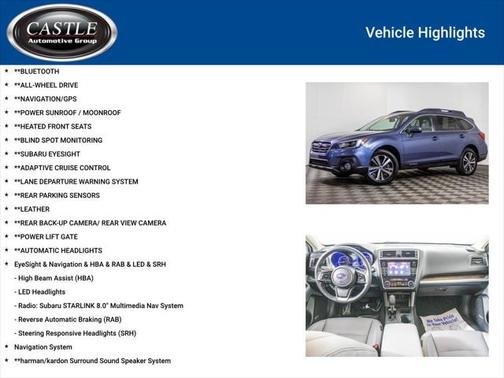 2018 Subaru Outback 2.5i Limited