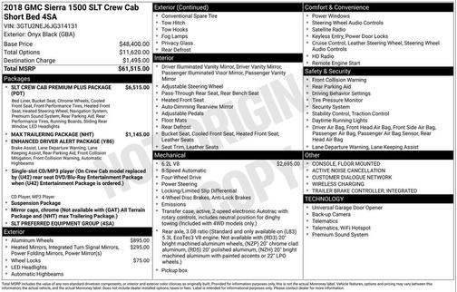 2018 GMC Sierra 1500 SLT