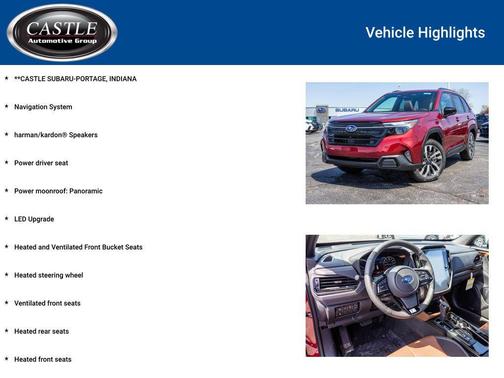 Crimson Red Pearl 2026 Subaru Forester Hybrid Touring