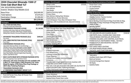 2020 Chevrolet Silverado 1500 LT