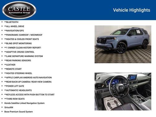 Blue 2025 Honda Pilot Black Edition