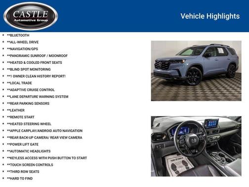 Blue 2025 Honda Pilot Black Edition