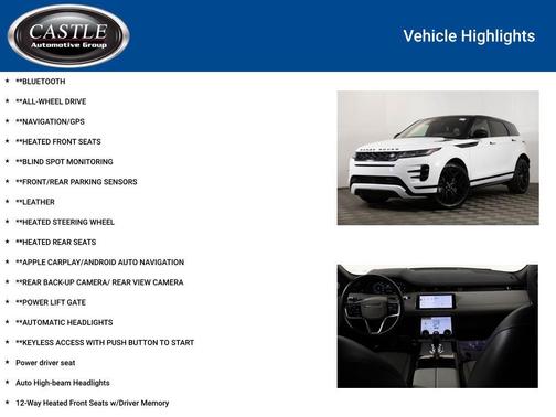 2022 Land Rover Range Rover Evoque R-Dynamic SE