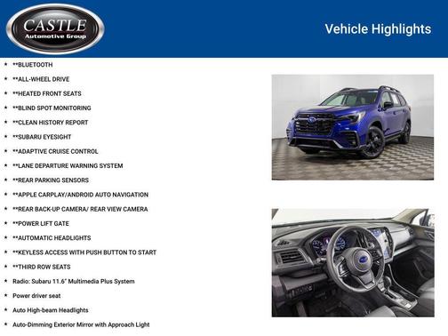 Sapphire Blue Pearl 2026 Subaru Ascent Premium 8-Passenger