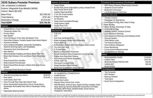 2020 Subaru Forester Premium
