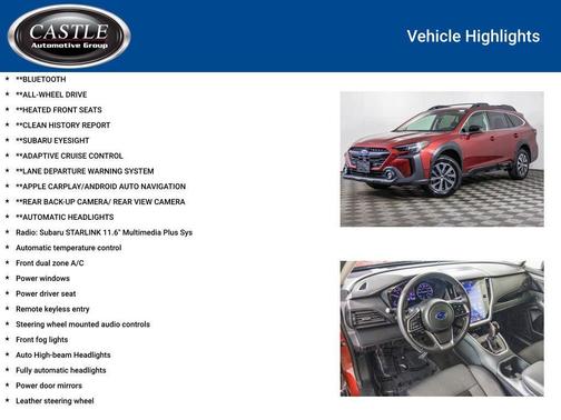 Crimson Red Pearl 2024 Subaru Outback Premium