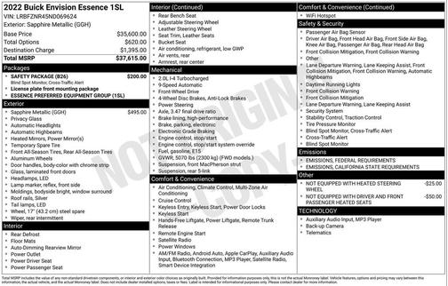 2022 Buick Envision FWD Essence