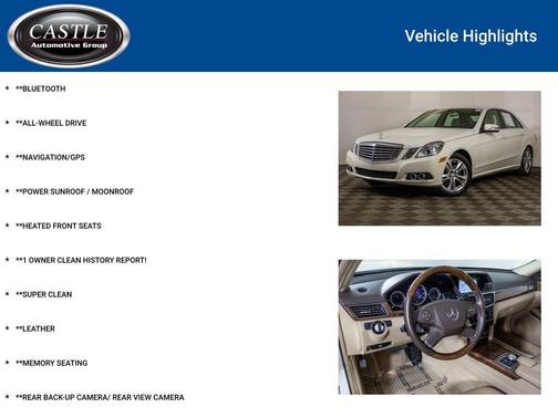 2011 Mercedes-Benz E-Class E 350