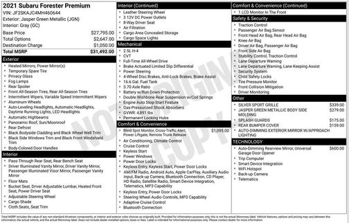 2021 Subaru Forester Premium