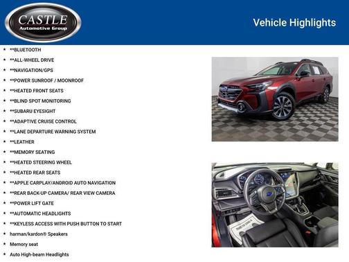 Crimson Red Pearl 2025 Subaru Outback Limited