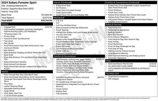 2024 Subaru Forester Sport