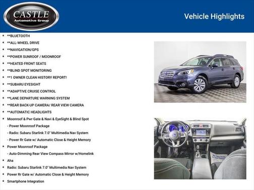 2016 Subaru Outback 2.5i Premium