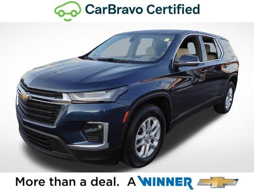 Northsky Blue Metallic 2023 Chevrolet Traverse LS