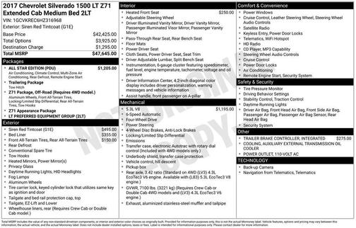2017 Chevrolet Silverado 1500 LT