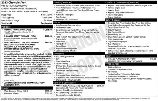 2013 Chevrolet Volt Base