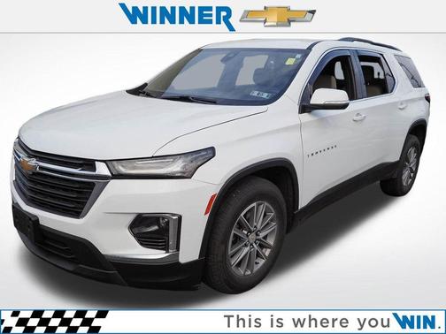 Summit White 2023 Chevrolet Traverse LT Leather