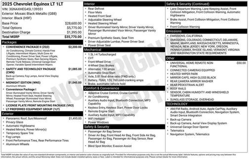 2025 Chevrolet Equinox LT