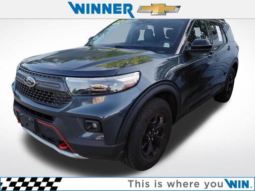 Blue Metallic 2022 Ford Explorer Timberline