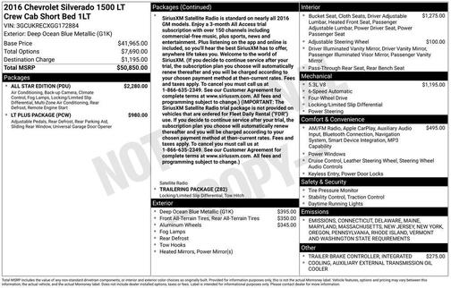 2016 Chevrolet Silverado 1500 LT