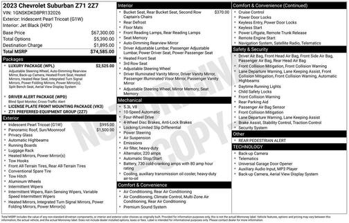 2023 Chevrolet Suburban Z71