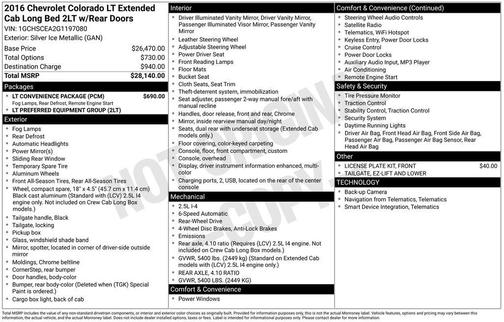 2016 Chevrolet Colorado LT