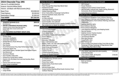 2024 Chevrolet Trax 2RS