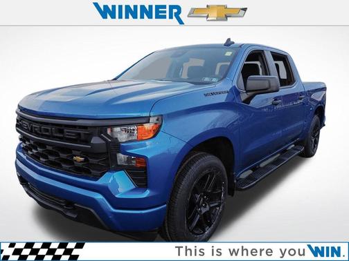 Glacier Blue Metallic 2022 Chevrolet Silverado 1500 Custom