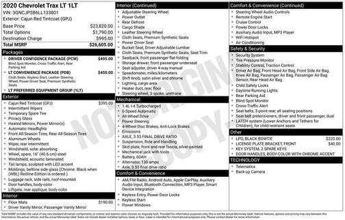 2020 Chevrolet Trax LT