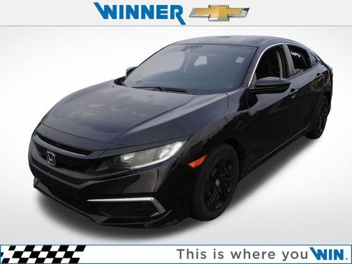 Crystal Black Pearl 2020 Honda Civic LX