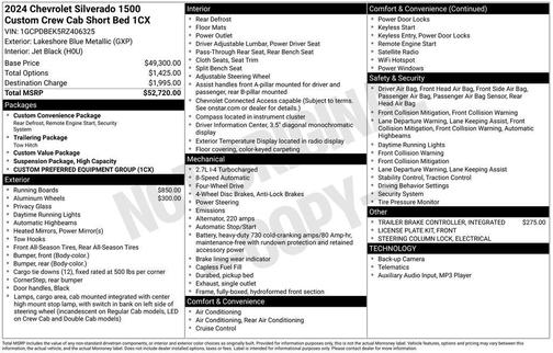 2024 Chevrolet Silverado 1500 Custom