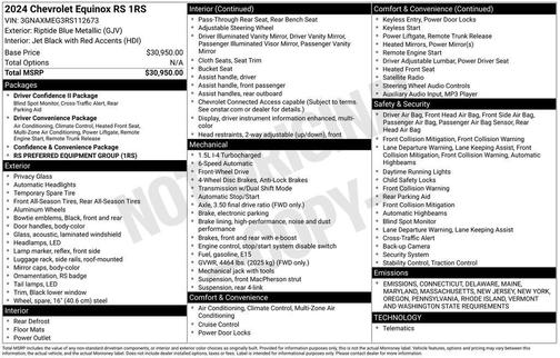 2024 Chevrolet Equinox RS