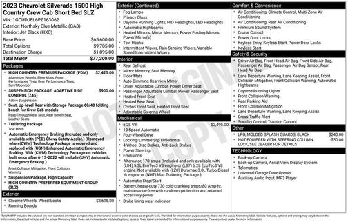 2023 Chevrolet Silverado 1500 High Country