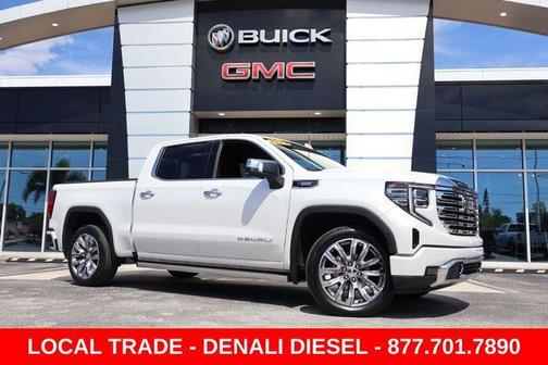 White Frost Tri-Coat 2024 GMC Sierra 1500 Denali