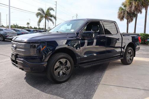 Blue Metallic 2022 Ford F-150 Lightning LARIAT