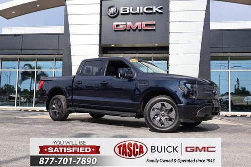 Blue Metallic 2022 Ford F-150 Lightning LARIAT