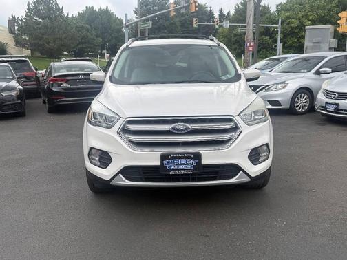 White Platinum Metallic Tri-Coat 2017 Ford Escape Titanium