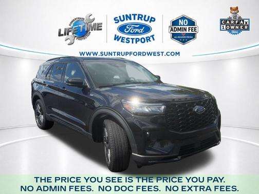 Black Metallic 2025 Ford Explorer ST-Line
