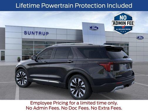 Agate Black Metallic 2026 Ford Explorer Platinum