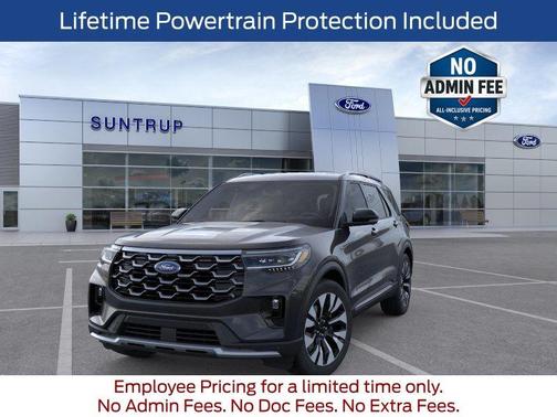 Agate Black Metallic 2026 Ford Explorer Platinum